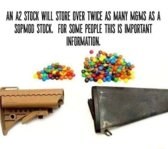 AN A2 STOCK WILL STORE OVER TWICE AS MANY MEMS AS A SOPMOD STOCK FOR SOME PEDPLE THI 15 IMPORTANT IIIFHRMATIIIIL w