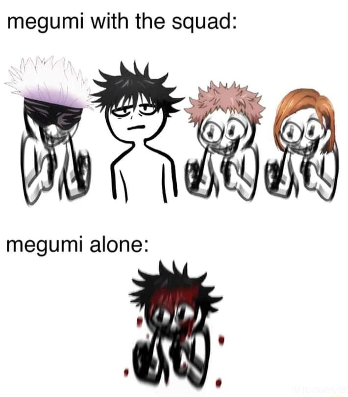 megumi with the squad