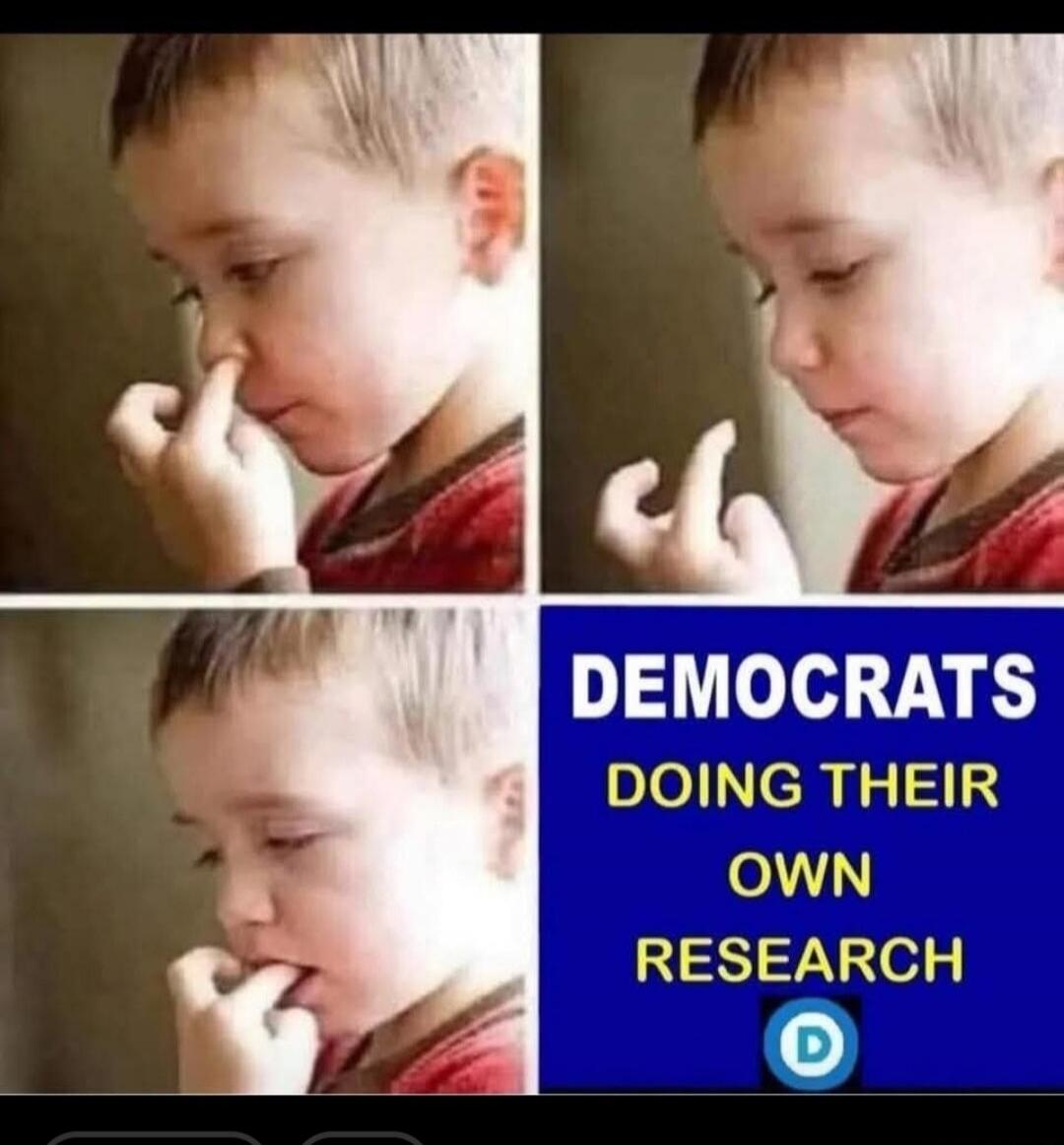 DEMOCRATS DOING THEIR OWN RESEARCH