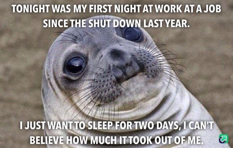 TONIGHT WAS MY FIRST NIGHT AT WORK ATA JOB mucguesowuisrvstxn