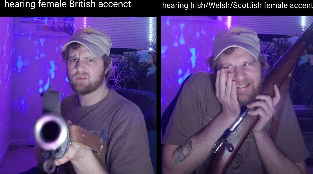 hearing female British accenct hearing IrishWelshScottish female accent