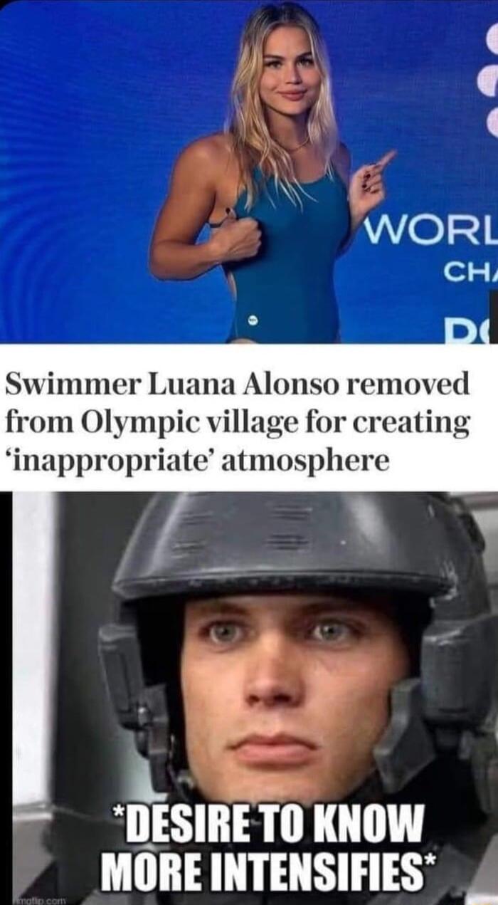 Swimmer Luana Alonso removed from Olympic village for creating inappropriate atmosphere L DESIRETO KNOW MORE INTENSIFIES 2