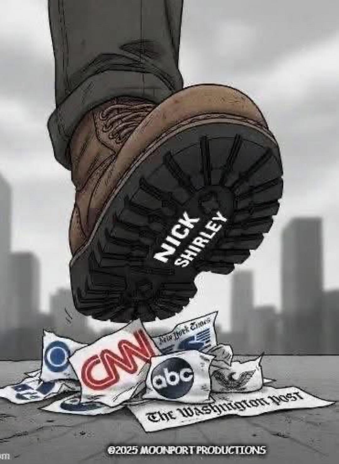 CNN, ABC, The Washington Post, The New York Times