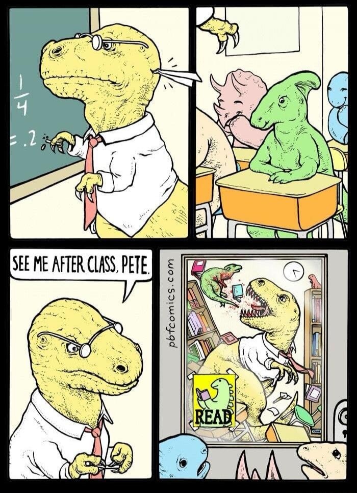 1/4 = .2 SEE ME AFTER CLASS, PETE. pbfcomics.com READ