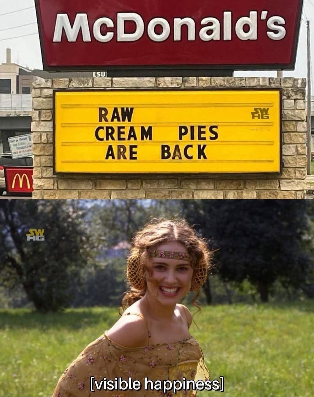 McDonald's RAW CREAM PIES ARE BACK [visible happiness]