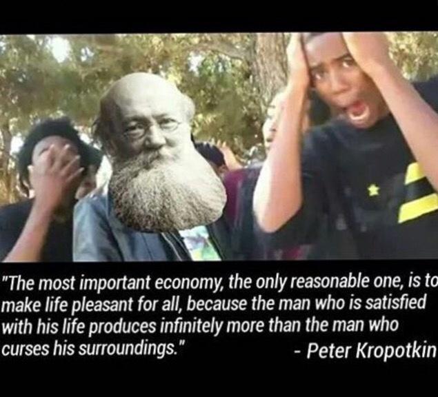The most important economy the only reasonable one is to make life pleasant for all because the man who is satisfied with his life produces infinitely more than the man who curses his surroundings Peter Kropotkin