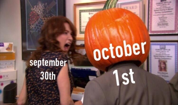 september 30th october 1st