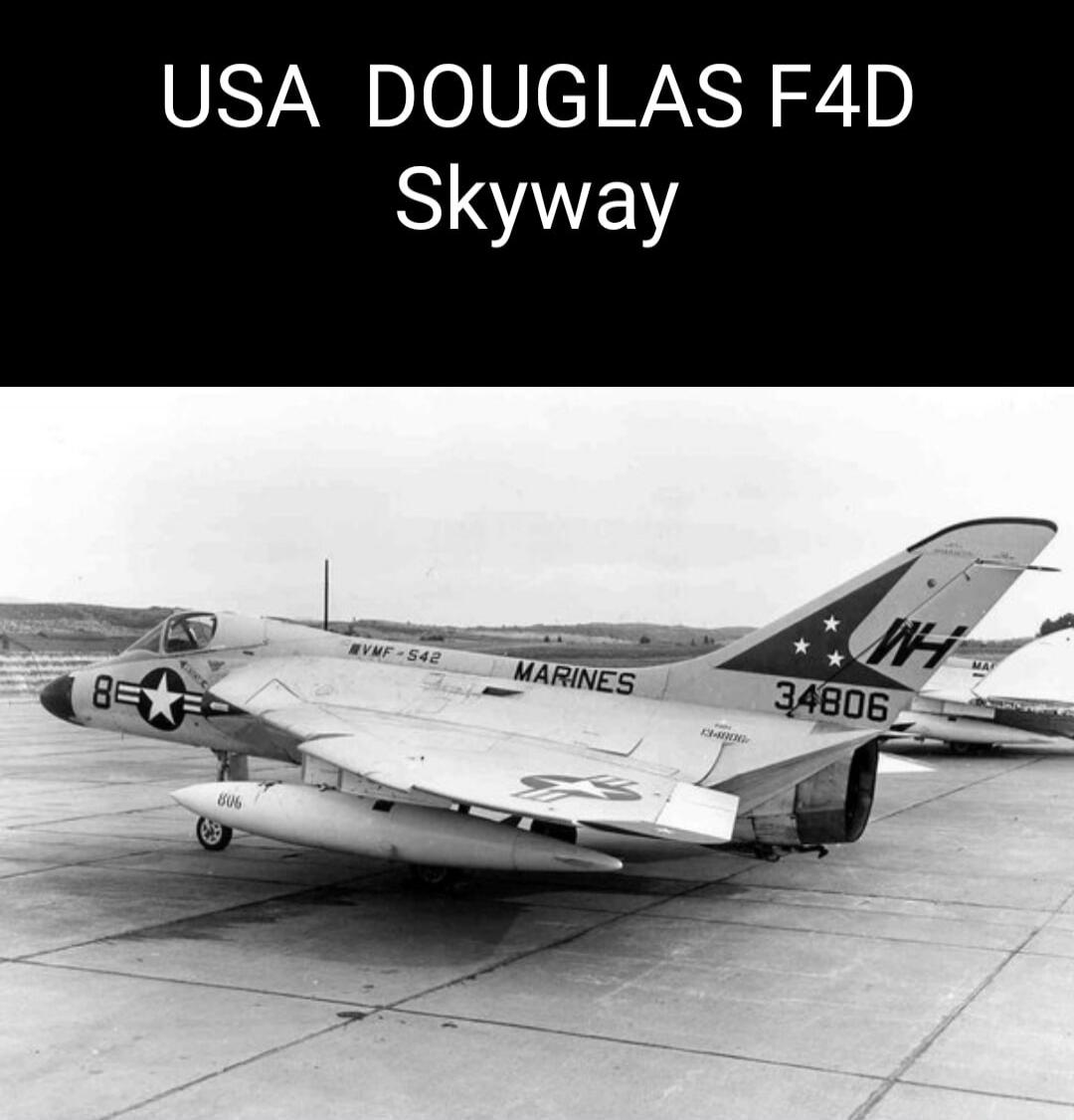 USA DOUGLAS F4D Skyway MARINES VMF-542 34806 WH 8=