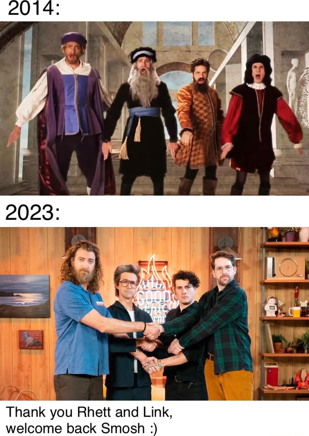 Thank you Rhett and welcome back Smosh