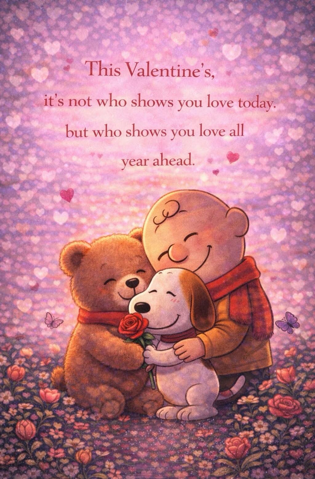 This Valentine's, it's not who shows you love today. but who shows you love all year ahead.
