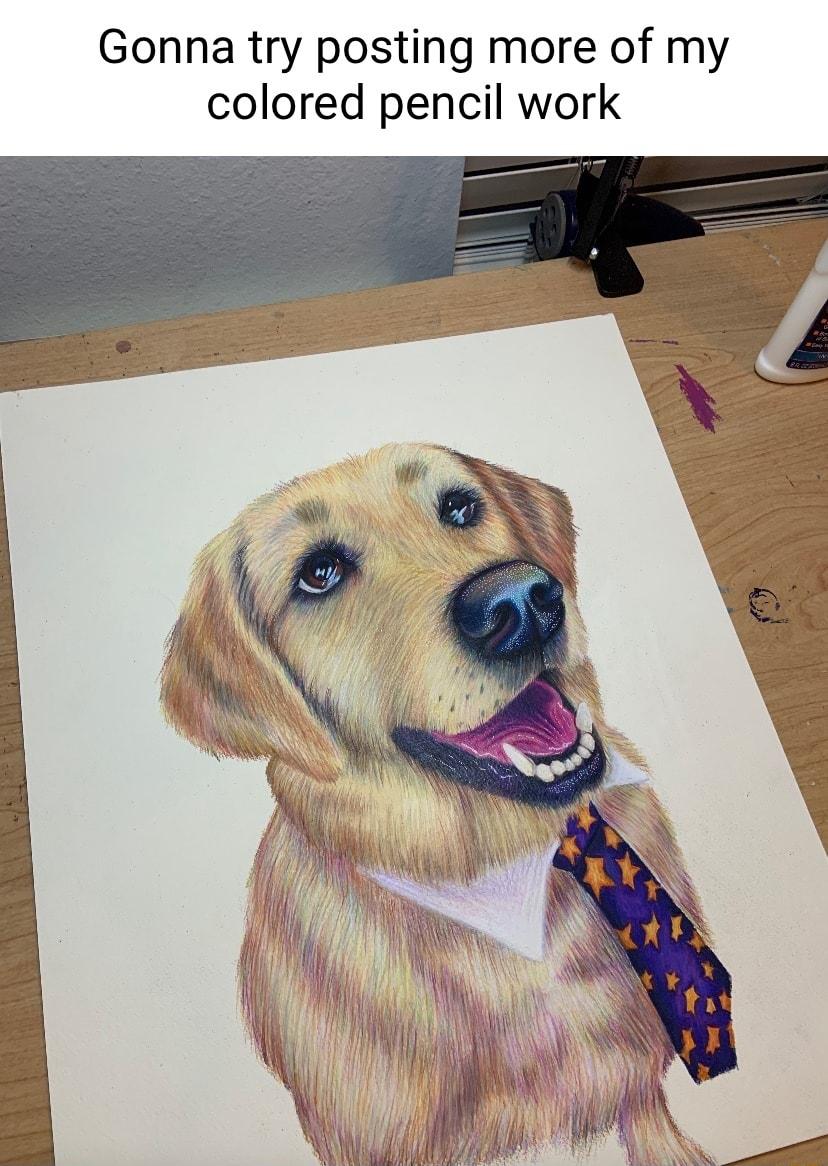 Gonna try posting more of my colored pencil work