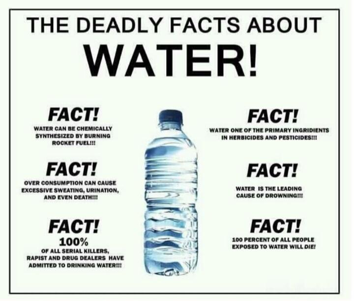 THE DEADLY FACTS ABOUT WATER FACT E FACT EERER 7w