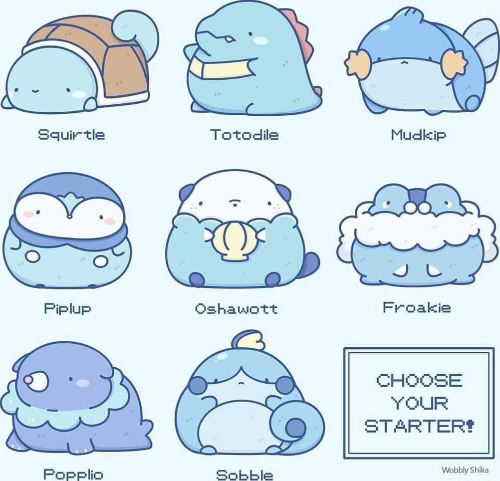 Sauirtie Piplup Sobble Froakie CHOOSE YOUR STARTER e
