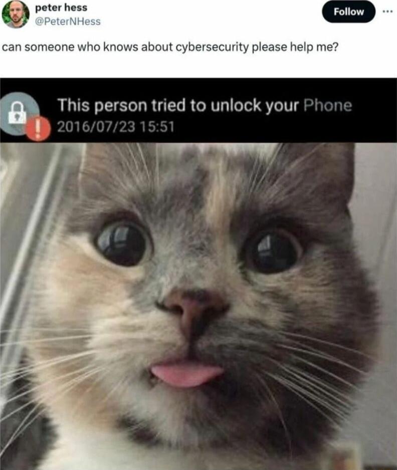peter hess can someone who knows about cybersecurity please help me g This person tried to unlock your
