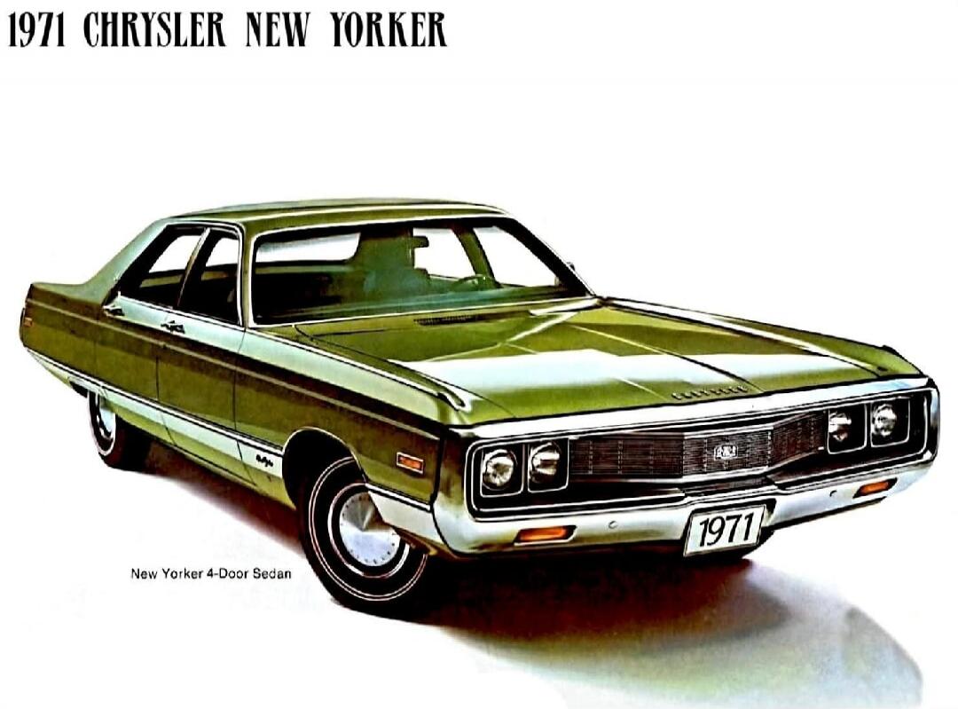 1971 CHRYSLER NEW YORKER
New Yorker 4-Door Sedan
1971