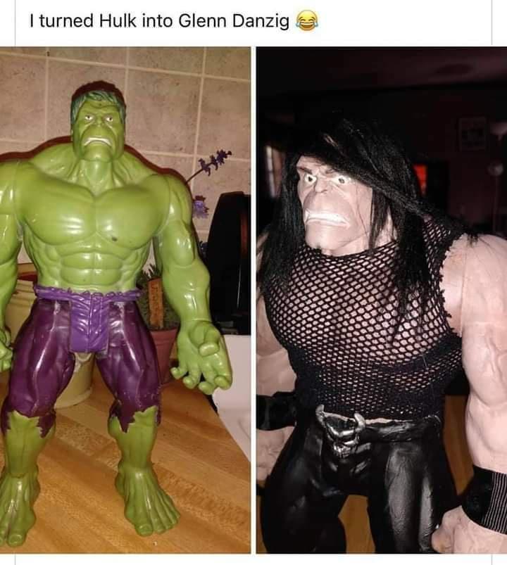 I turned Hulk into Glenn Danzig