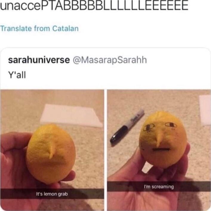 unacceP IABBBBBLLLLLLEEEEEE Translate from Catalan sarahuniverse MasarapSarahh Yall