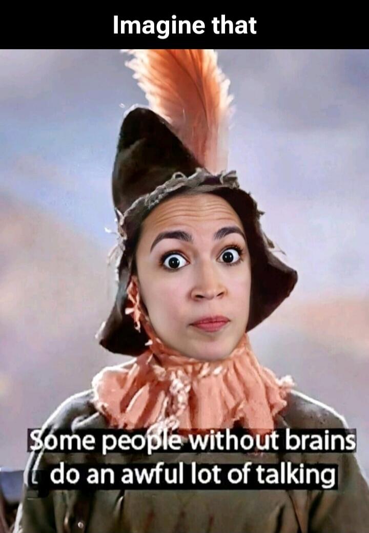 Imagine that Some people without brains do an awful lot of talking