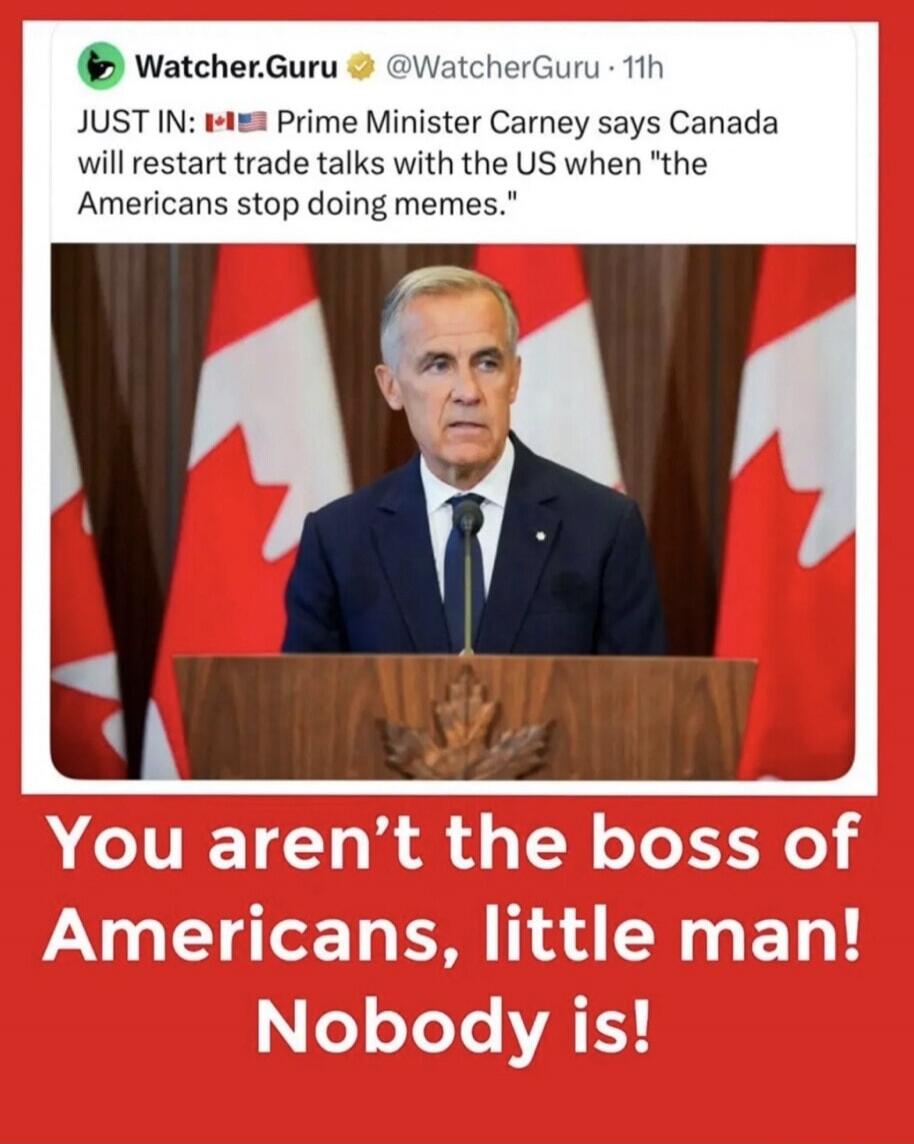 Watcher.Guru @WatcherGuru · 11h JUST IN: 🇨🇦🇺🇸 Prime Minister Carney says Canada will restart trade talks with the US when 
