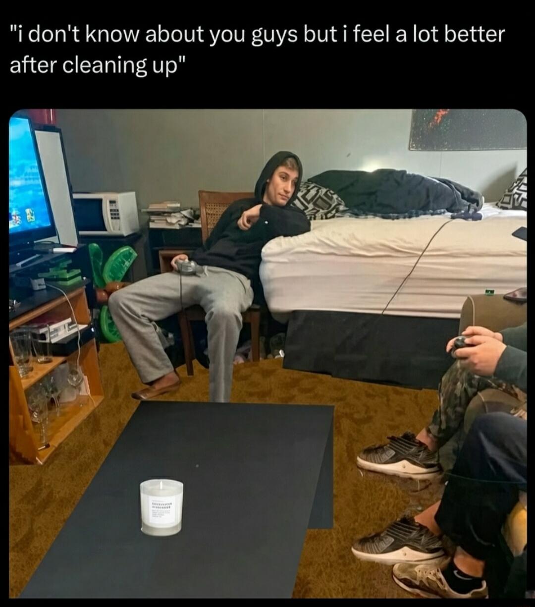 I don't know about you guys but i feel a lot better after cleaning up