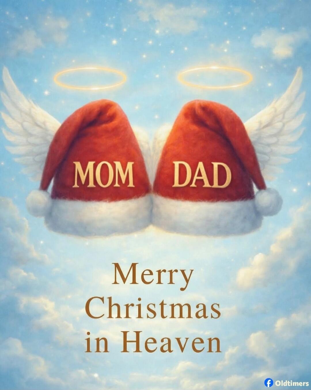 MOM DAD Merry Christmas in Heaven