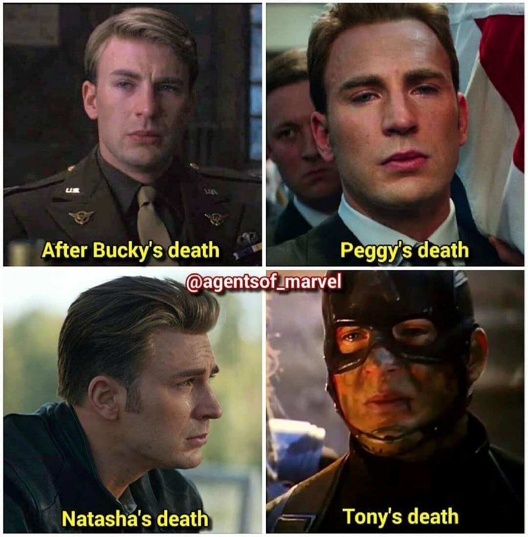 After Bucky's death Peggy's death Natasha's death Tony's death @agentsof_marvel