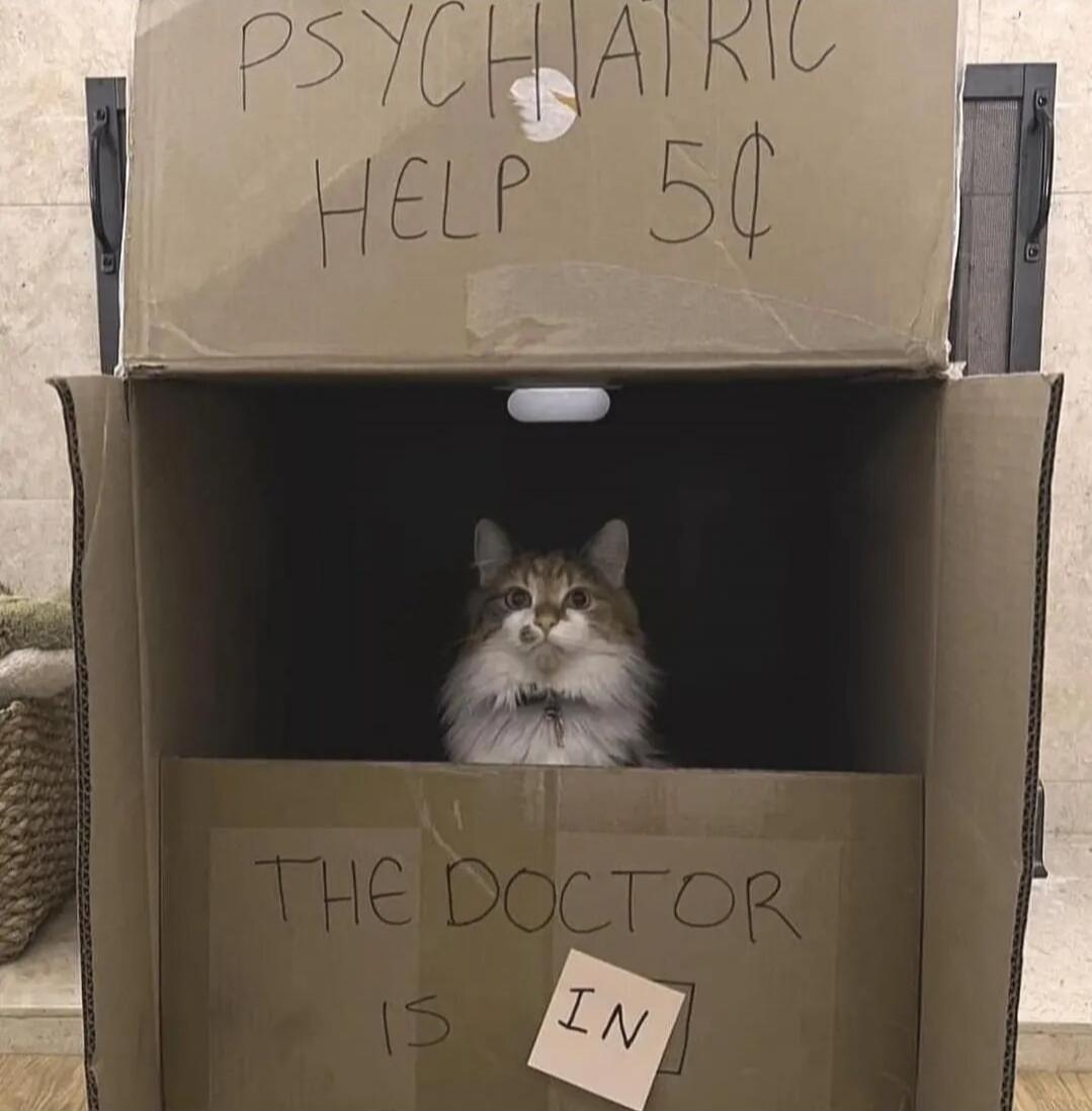 PSYCHIATRIC HELP 5¢ THE DOCTOR IS IN