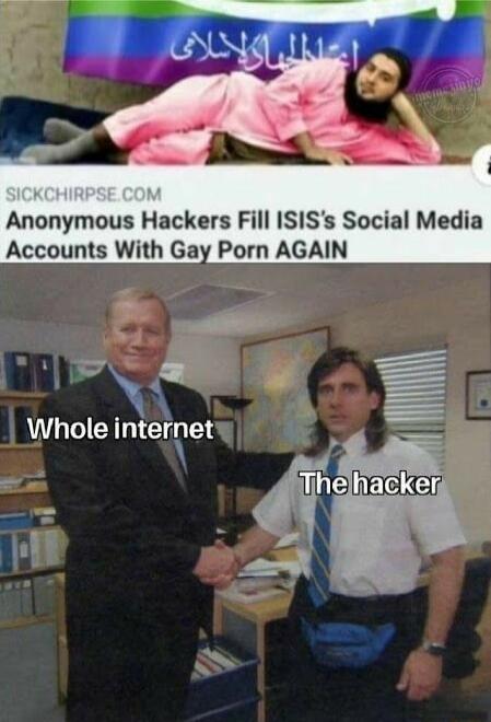 Anonymous Hackers Fill ISISs Social Media Accounts With Gay Porn AGAIN