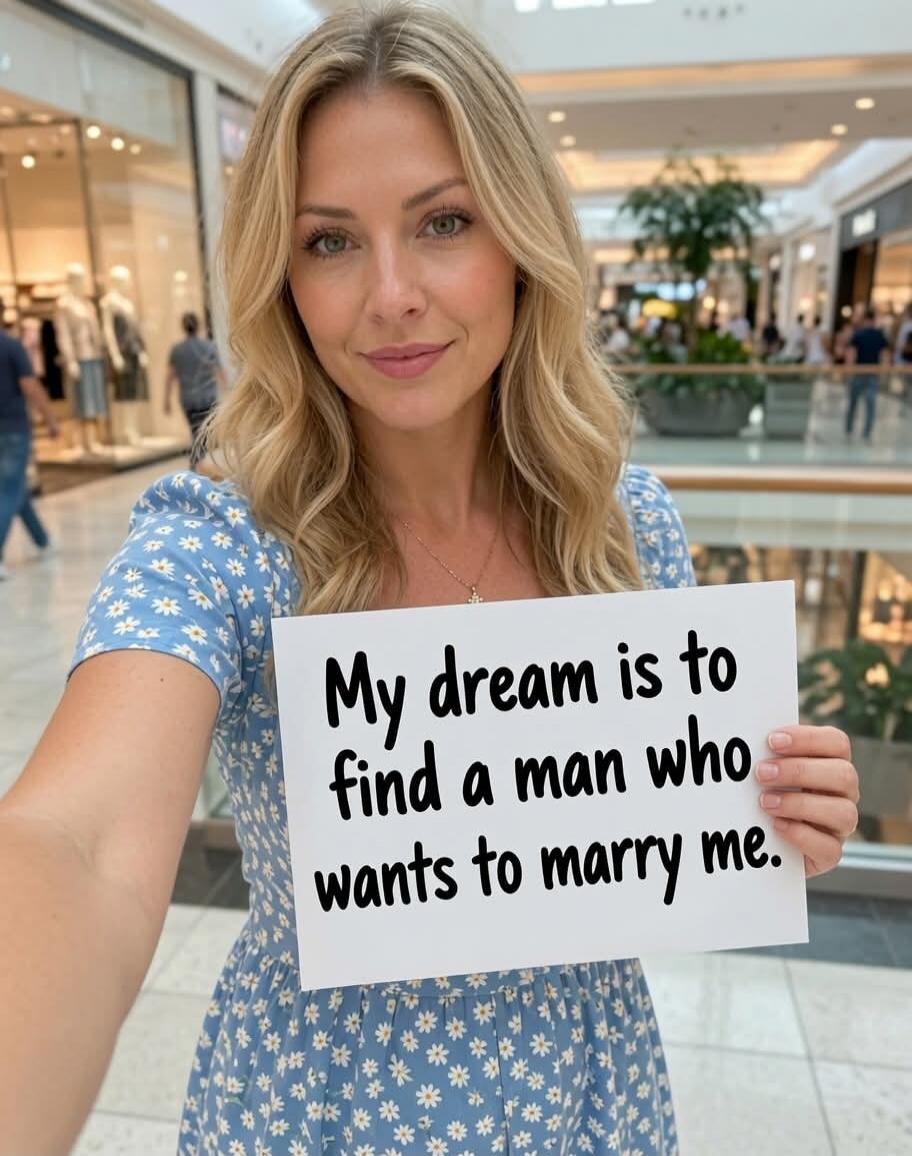 My dream is to find a man who wants to marry me.
