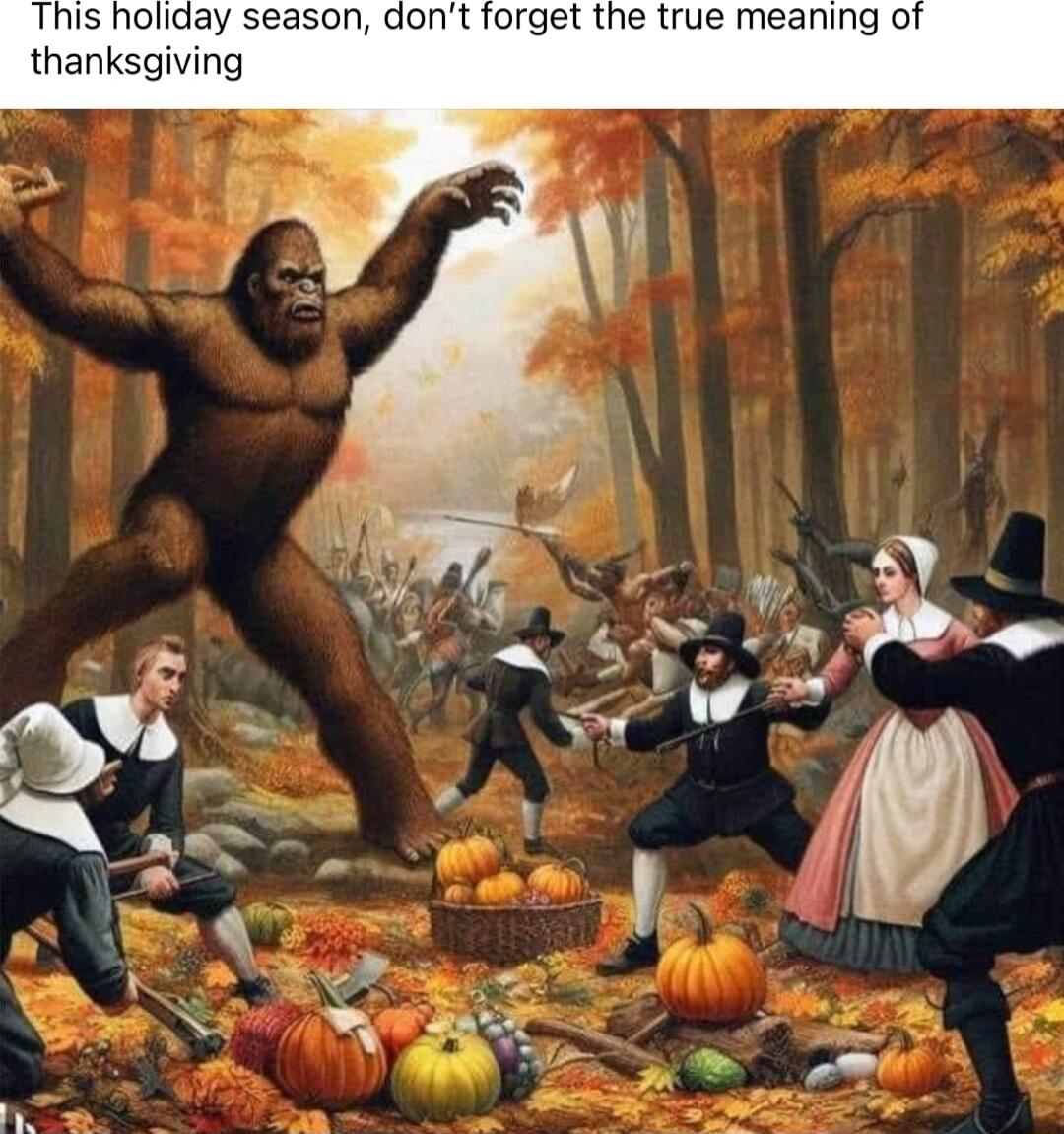 This holiday season dont forget the true meaning of thanksgiving