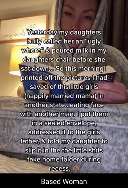 _rlgefre she momingl A reslhad NT nna s R TE s father toldimydaughteritol Based Woman