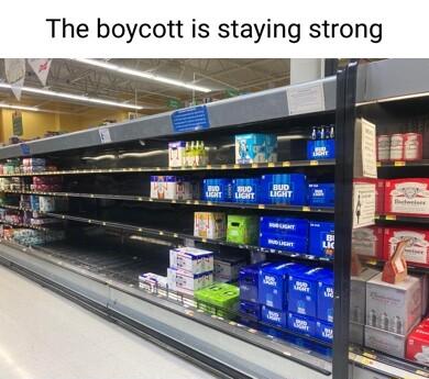 The boycott is staying strong L