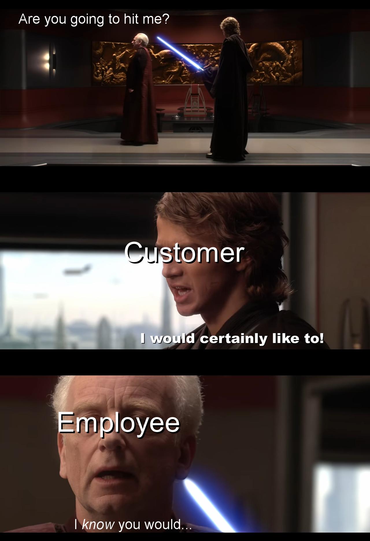 Are you going to hit me o CREETUIA TR G W you would