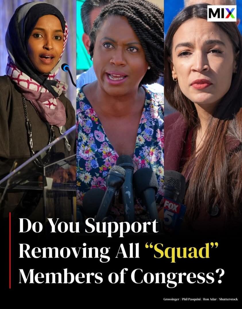 Do You Support Removing All “Squad” Members of Congress?