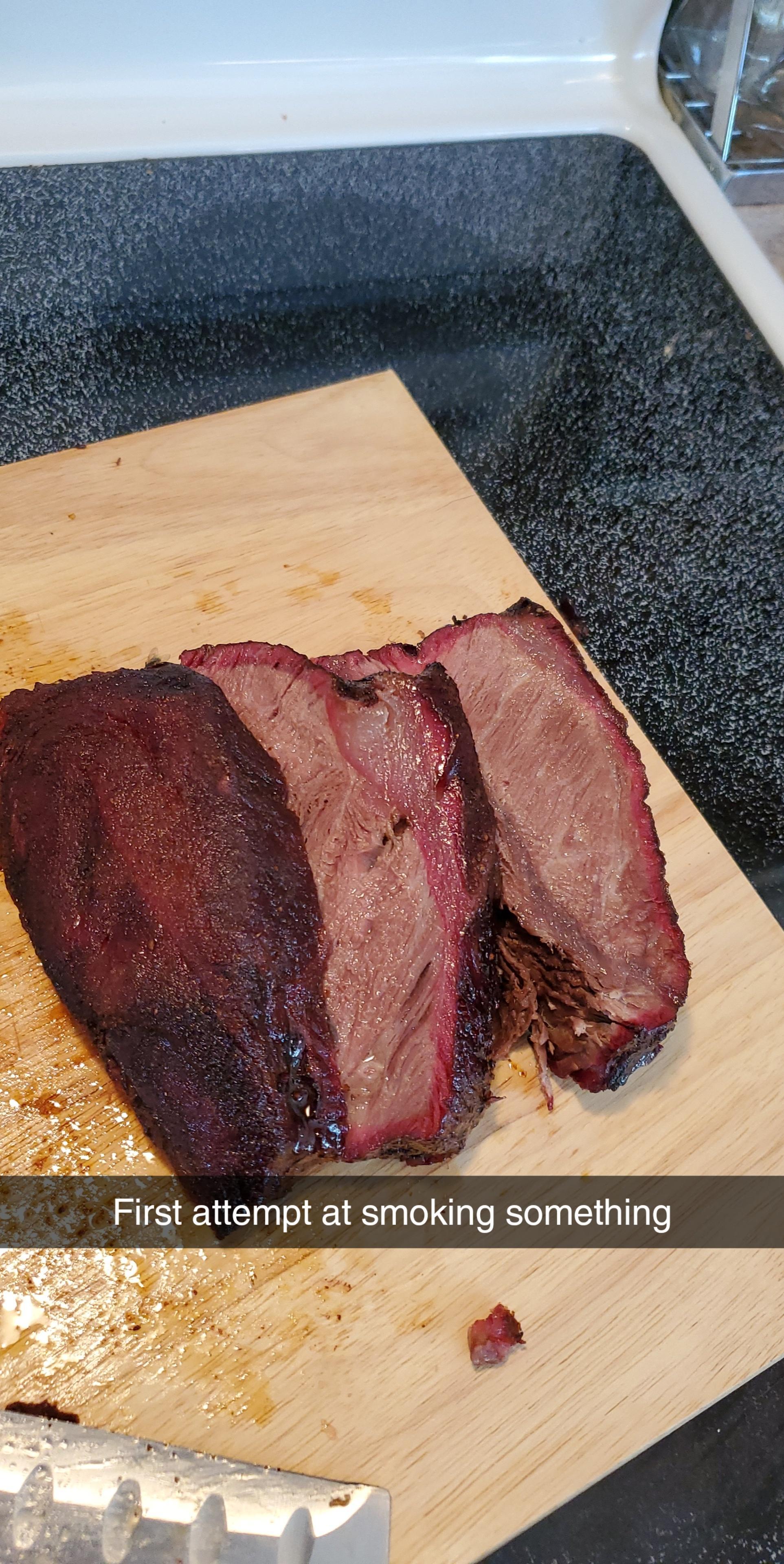 B y a First attempt at smoking something