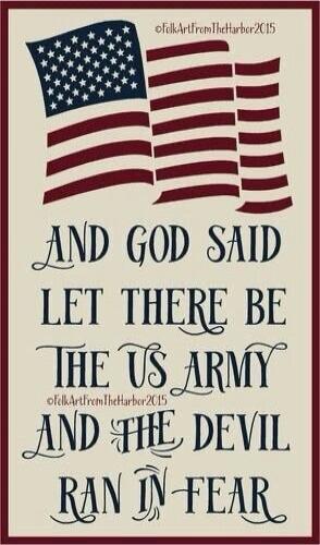 folkArtFromTheHarbor2015

AND GOD SAID
LET THERE BE
THE US ARMY
AND THE DEVIL
RAN IN FEAR