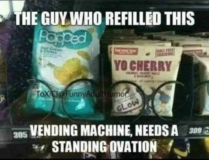 5 VENDING MACHINE NEEDSA STANDINGQVATION