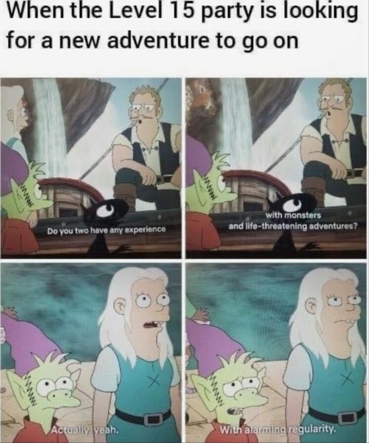 When the Level 15 party Is looking for a new adventure to go on