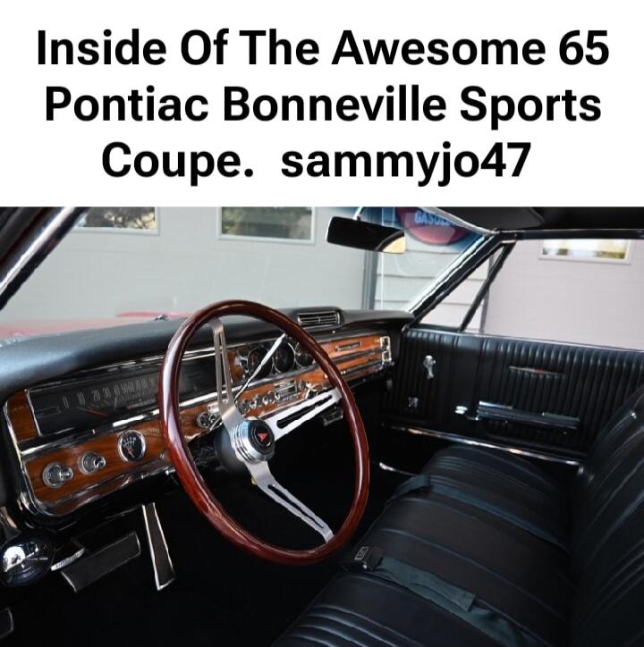 Inside Of The Awesome 65 Pontiac Bonneville Sports Coupe. sammyjo47