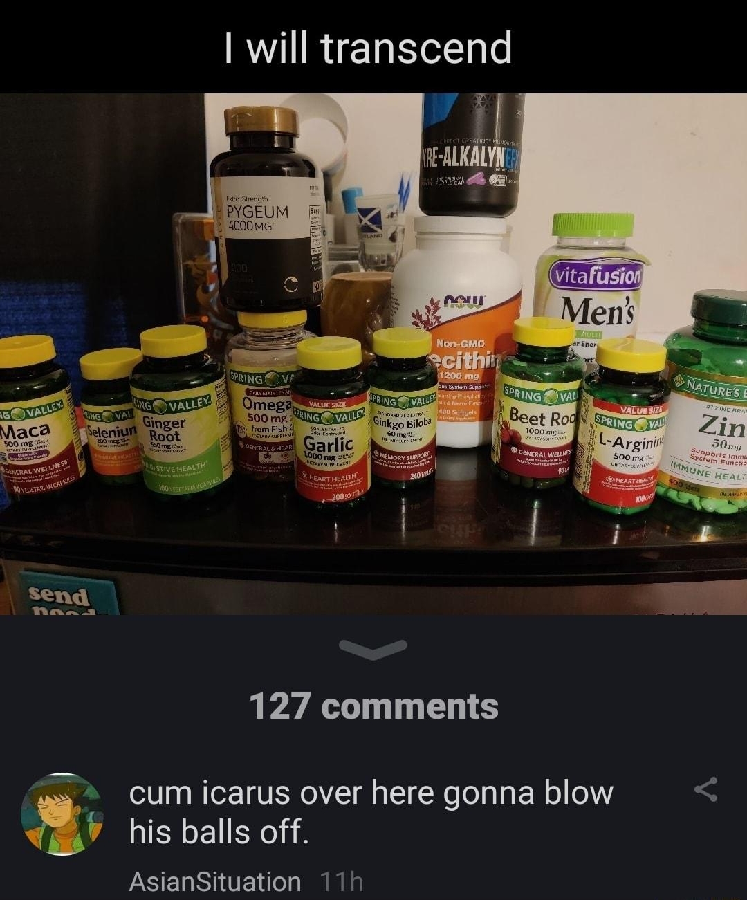 6 treewizard subscribe I will transcend 127 comments cum icarus over here gonna blow his balls off AsianSituation 11h