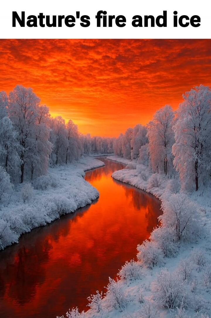 Nature's fire and ice