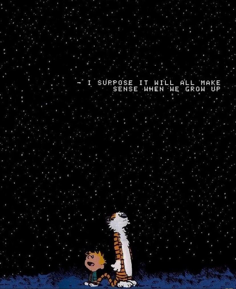 1 17sURROSE 1T WILL ALL HAKE SENSE WHEN ME GROW UP