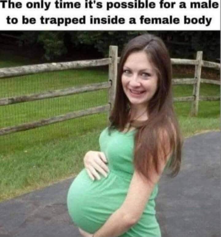 The only time it's possible for a male to be trapped inside a female body
