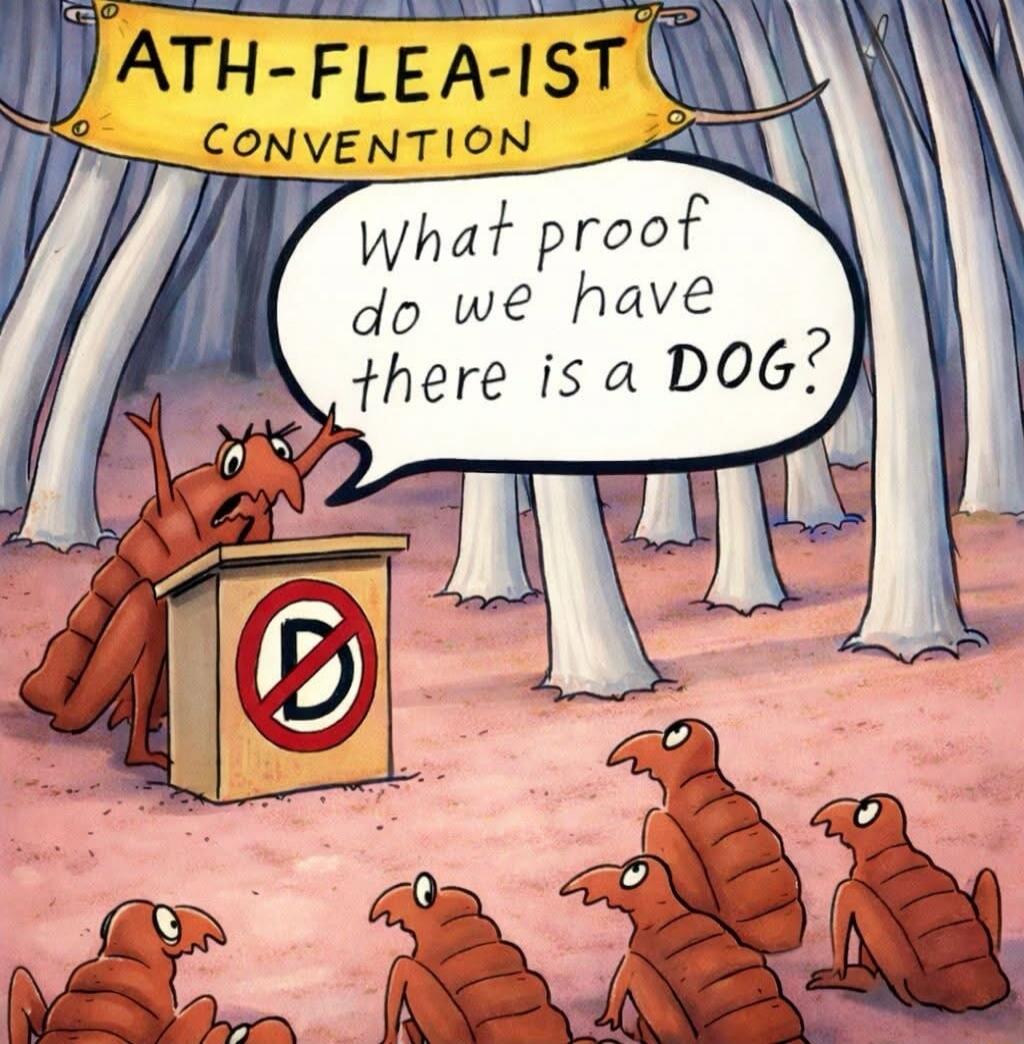 ATH-FLEA-IST CONVENTION
What proof do we have there is a DOG?