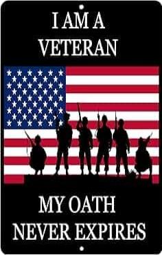 I'M A VETERAN
MY OATH NEVER EXPIRES