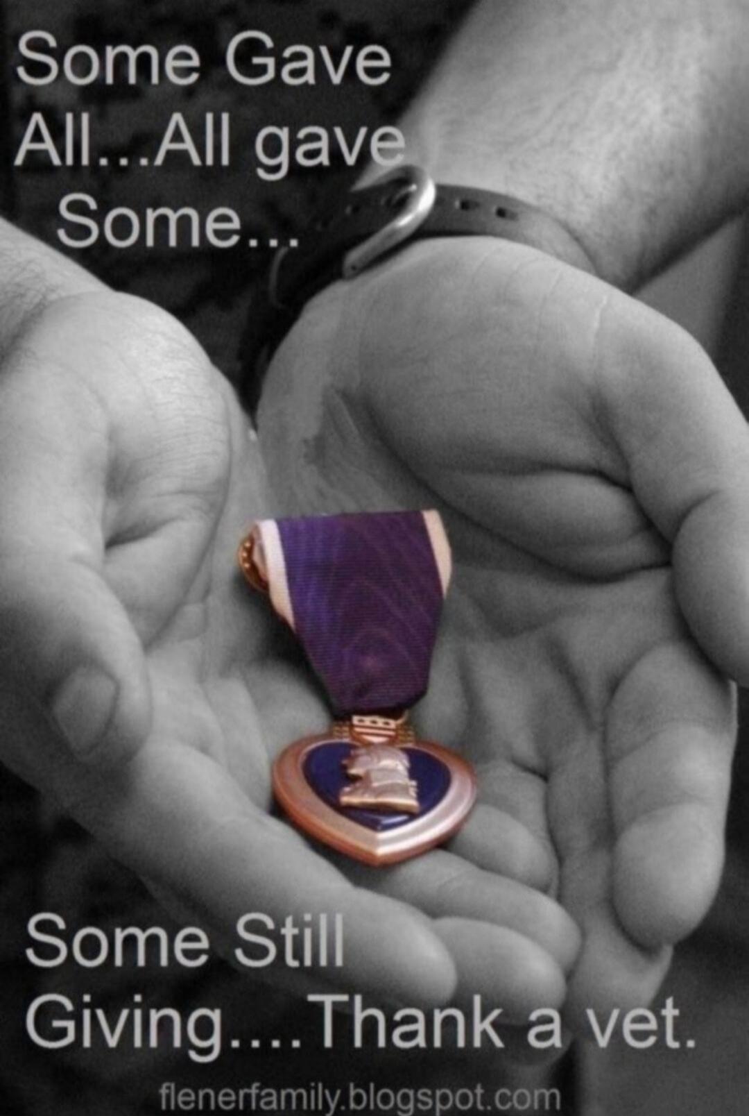 Some Gave All... All gave Some... Some Still Giving....Thank a vet.