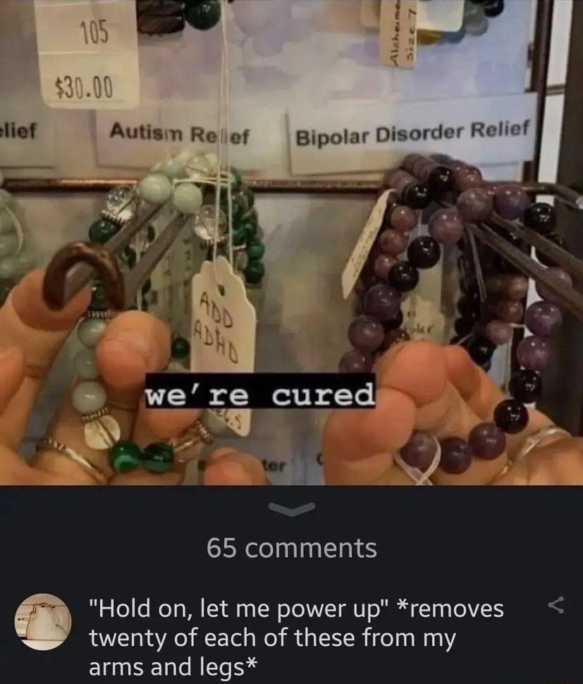 65 comments 6 Hold on let me power up removes twenty of each of these from my arms and legs