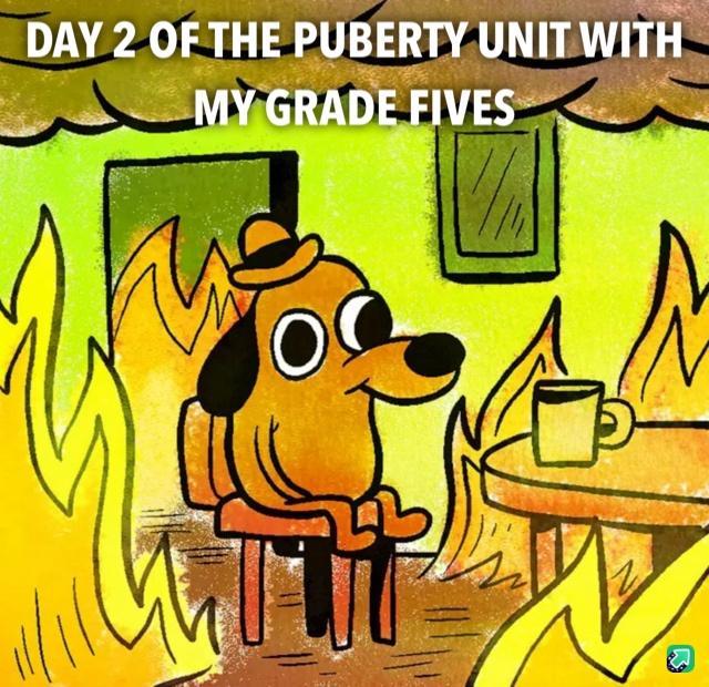 DAY 2 OF THE PUBERTY UNITWITH MY GRADE FIVES