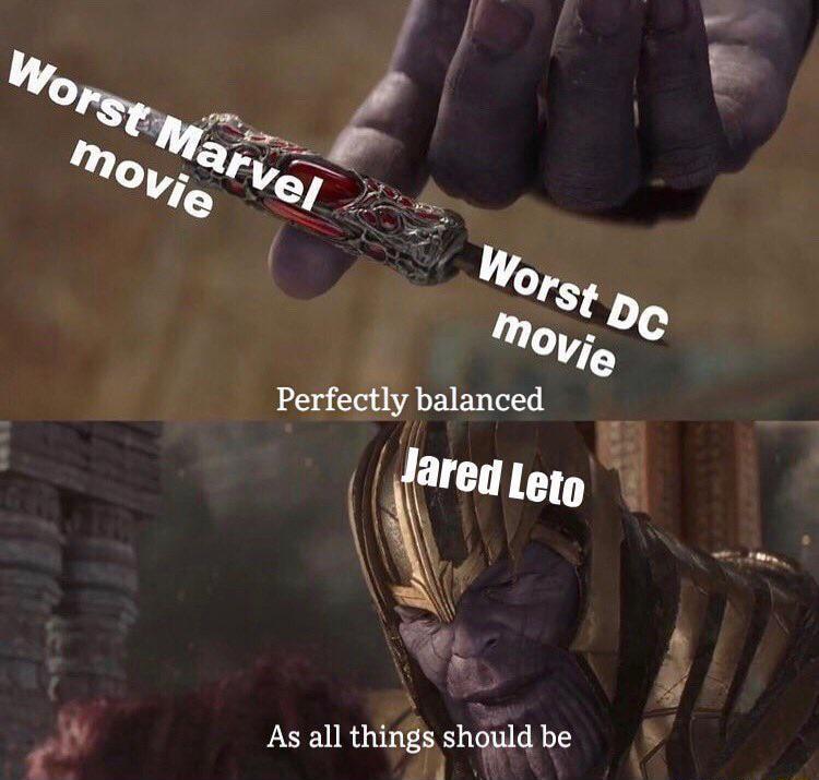Perfectly balanced Jal red Leto _ As all things should be