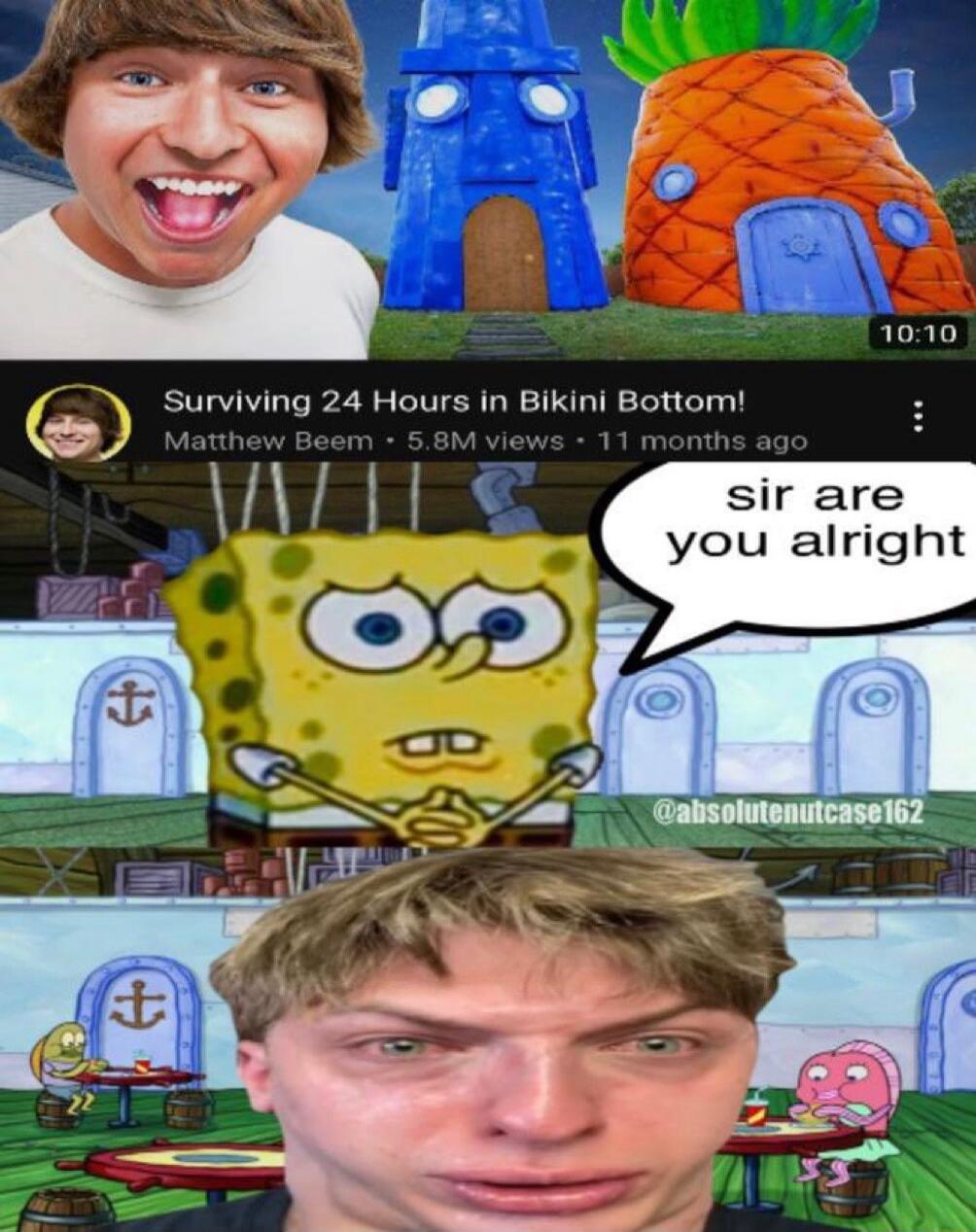 Surviving 24 Hours in Bikini Bottom sir are you alright